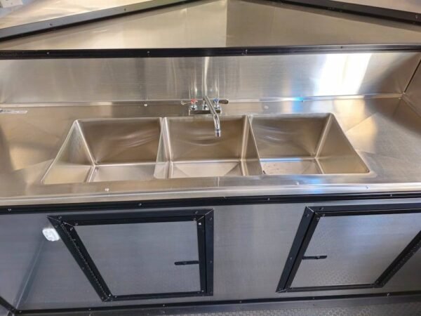 8.5' X 12' Cobalt Blue Concession Trailer Food Event Catering - Image 22