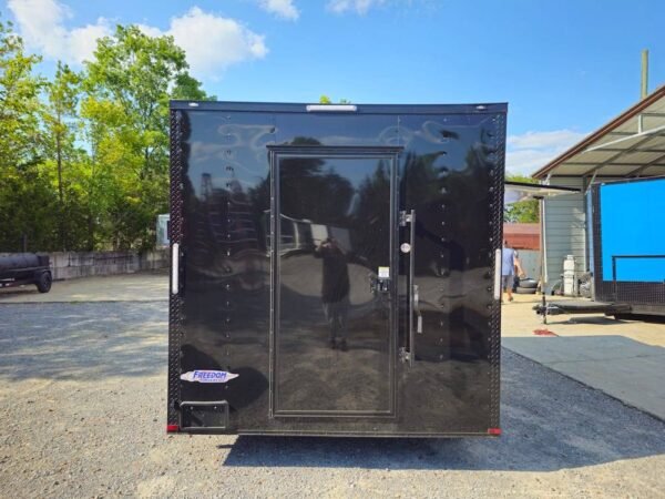 8.5' X 12' Black Marketing and Merch Concession Trailer - Image 6