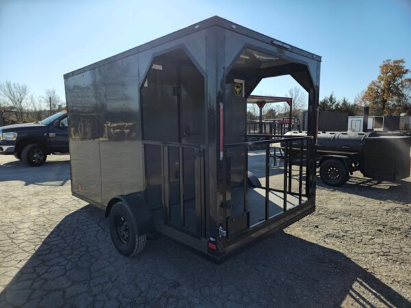 7x12 Charcoal Concession Porch Trailer Food Serving Merchandising - Image 6