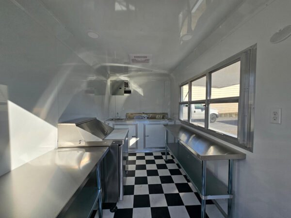 7' X 12' White Concession Trailer Food Event Catering - Image 15