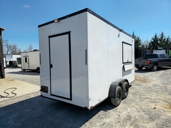 7' X 16' White Concession Trailer Food Event Catering - Image 12