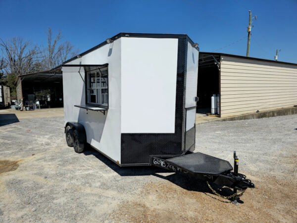 7' X 16' White Concession Trailer Food Event Catering - Image 17