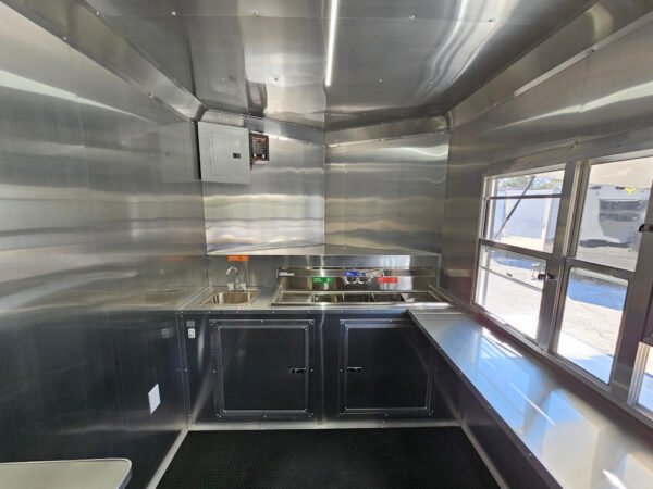 7' X 16' White Concession Trailer Food Event Catering - Image 22