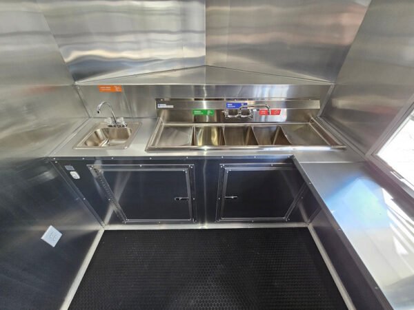 7' X 16' White Concession Trailer Food Event Catering - Image 23