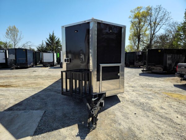 8.5 x 24 Black Concession Trailer Food Event Catering - Image 2