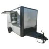 7' X 12' Silver Flat Front Custom Concession Trailer Food Event Catering