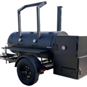 250 Gallon Pull-Behind BBQ Smoker Single Door