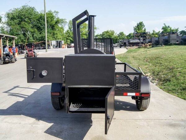 250 Gallon Pull-Behind BBQ Smoker Single Door - Image 12
