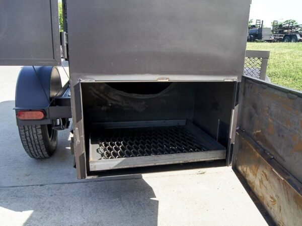 250 Gallon Pull-Behind BBQ Smoker Single Door - Image 13