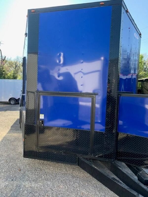 8.5 x 20' Cobalt Blue Concession Trailer - Image 11