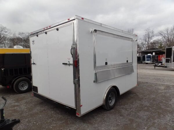 8.5' x 12' Concession Trailer White Event Catering Food - Image 5