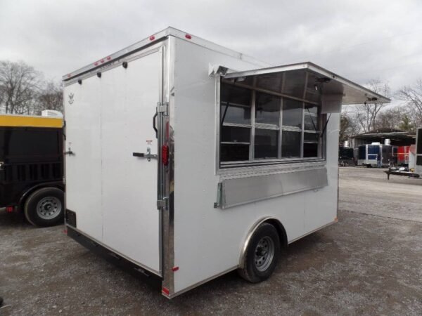 8.5' x 12' Concession Trailer White Event Catering Food - Image 9