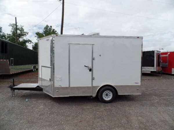 8.5' x 12' Concession Food Trailer White Event Catering - Image 11