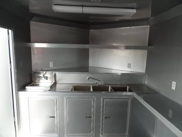 8.5' x 12' Concession Food Trailer White Event Catering - Image 13