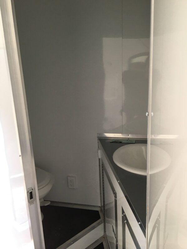 8.5' x 20' Charcoal Gray Custom Office Enclosed Trailer - Image 15