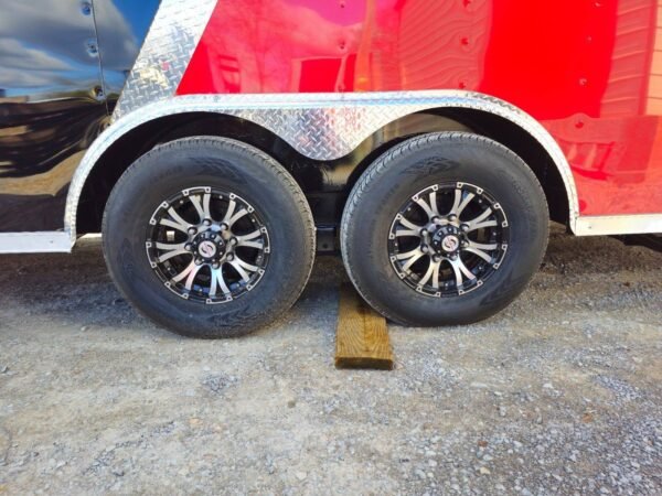 8.5' X 22' Red & Black Custom Enclosed Trailer - Image 5