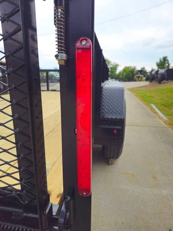 7' X 12' Straight Deck Utility Trailer 2ft Mesh Sides Double Axle 7K GVWR - Image 15