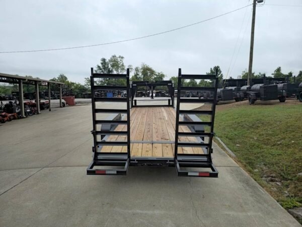 7x20 Gooseneck Equipment Trailer (2) 7K Axles Standup Ramps I-Beam 14K GVWR - Image 5