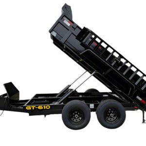 6' X 10' Hydraulic Dump Trailer With Loading Ramps GVWR 9990