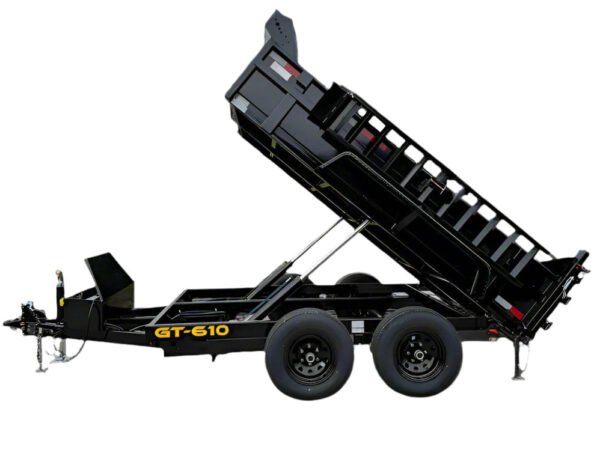6' X 10' Hydraulic Dump Trailer With Loading Ramps GVWR 9990