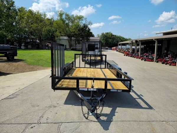 7x14 Dovetail Utility Trailer with Side Gate and Rear Gate (2) 3500lb Axles 7K GVWR - Image 2