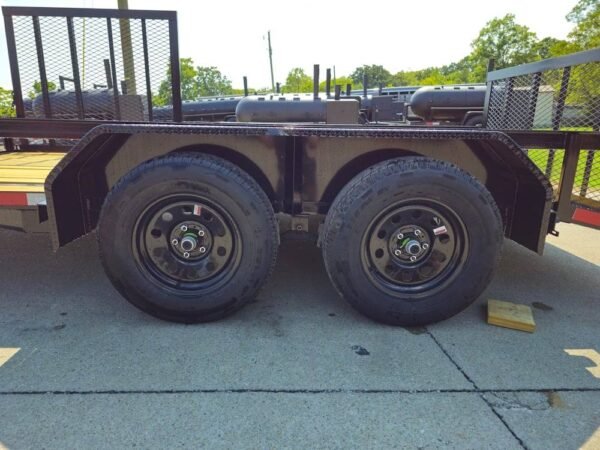 7x14 Dovetail Utility Trailer with Side Gate and Rear Gate (2) 3500lb Axles 7K GVWR - Image 5