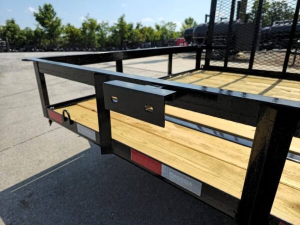 7x14 Dovetail Utility Trailer with Side Gate and Rear Gate (2) 3500lb Axles 7K GVWR - Image 6