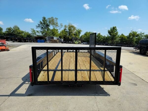 7x14 Dovetail Utility Trailer with Side Gate and Rear Gate (2) 3500lb Axles 7K GVWR - Image 9