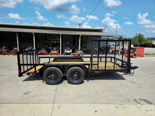 7x14 Dovetail Utility Trailer with Side Gate and Rear Gate (2) 3500lb Axles 7K GVWR - Image 11