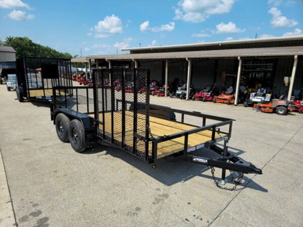 7x14 Dovetail Utility Trailer with Side Gate and Rear Gate (2) 3500lb Axles 7K GVWR - Image 12