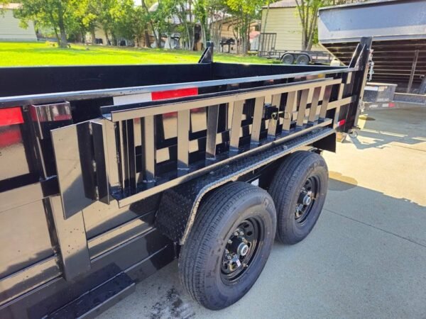 7x14 Telescopic Hydraulic Dump Trailer with 2ft Sides (2) 7K Axles 14K GVWR - Image 5
