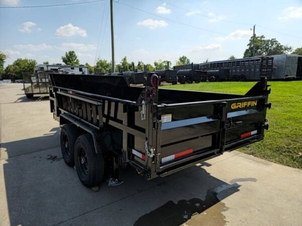 7x14 Telescopic Hydraulic Dump Trailer with 2ft Sides (2) 7K Axles 14K GVWR - Image 6