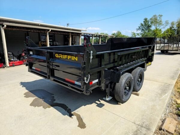 7x14 Telescopic Hydraulic Dump Trailer with 2ft Sides (2) 7K Axles 14K GVWR - Image 8