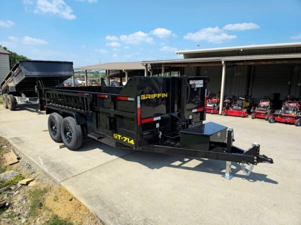 7x14 Telescopic Hydraulic Dump Trailer with 2ft Sides (2) 7K Axles 14K GVWR - Image 11