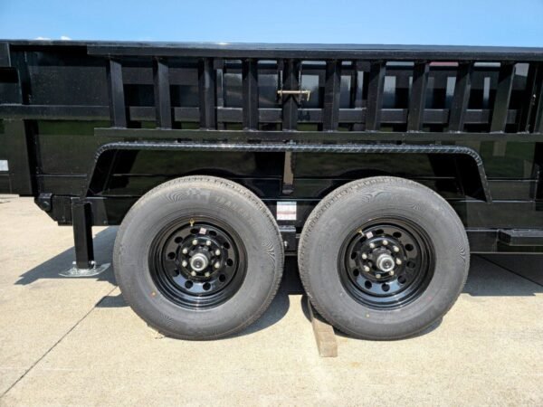 7x14 Telescopic Hydraulic Dump Trailer with 2ft Sides (2) 7K Axles 14K GVWR - Image 23