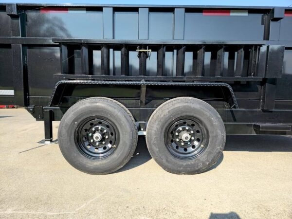 7x14 Telescopic Hydraulic Dump Trailer with 3ft Sides (2) 7K Axles 14K GVWR - Image 9