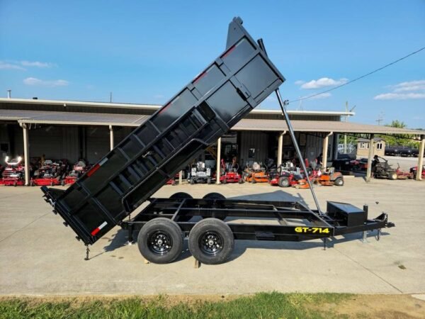 7x14 Telescopic Hydraulic Dump Trailer with 3ft Sides (2) 7K Axles 14K GVWR - Image 18
