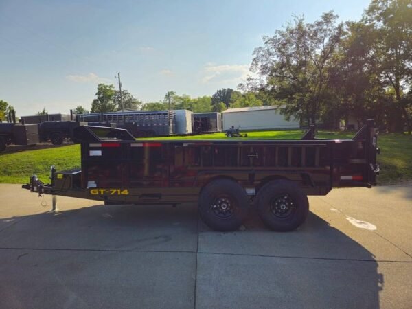 7' X 14' 2ft Sides Hydraulic Dump Trailer 7,000lb Axles 14K GVWR - Image 4