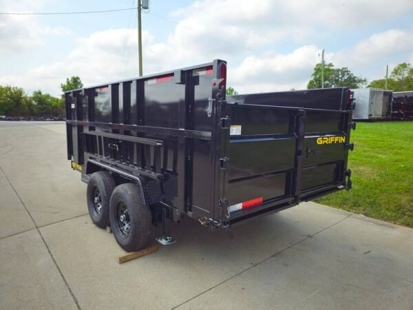 7x14 Telescopic Hydraulic Dump Trailer with 4ft Sides (2) 7K Axles 14K GVWR - Image 7