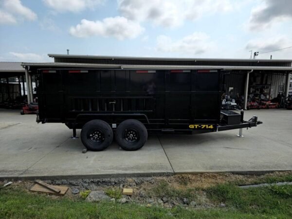 7x14 Telescopic Hydraulic Dump Trailer with 4ft Sides (2) 7K Axles 14K GVWR - Image 11