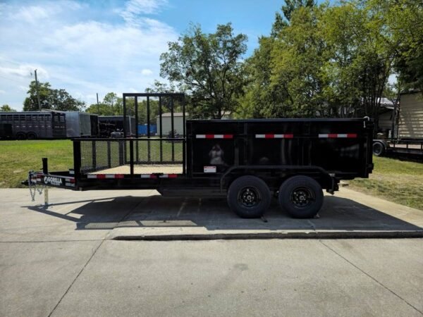 7x16 IBeam Hybrid Hydraulic Dump Trailer with 3ft Sides (2) 6K Axles - Image 4