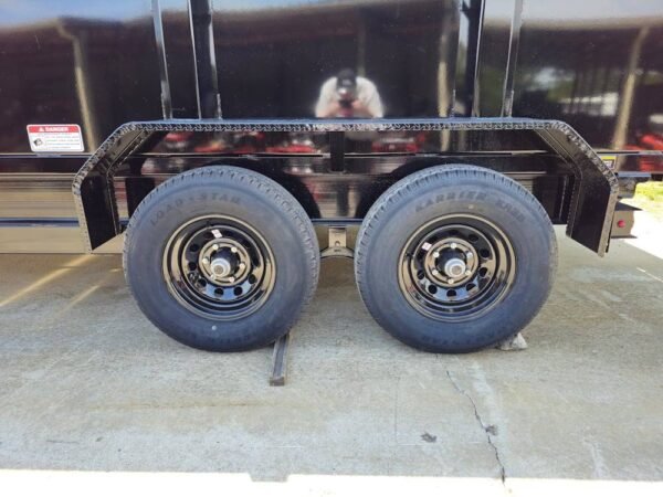 7x16 IBeam Hybrid Hydraulic Dump Trailer with 3ft Sides (2) 6K Axles - Image 5