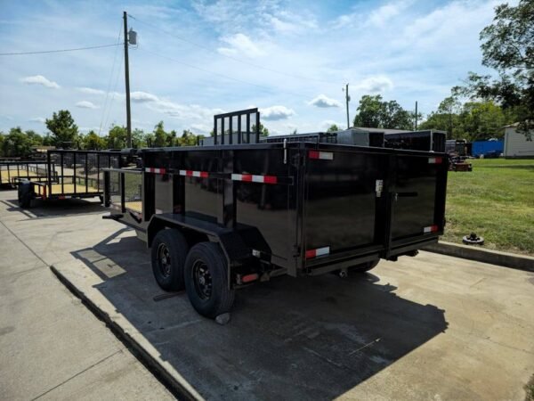 7x16 IBeam Hybrid Hydraulic Dump Trailer with 3ft Sides (2) 6K Axles - Image 6