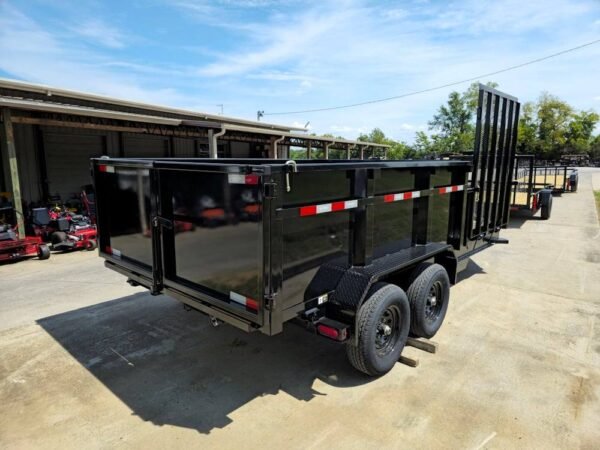 7x16 IBeam Hybrid Hydraulic Dump Trailer with 3ft Sides (2) 6K Axles - Image 8