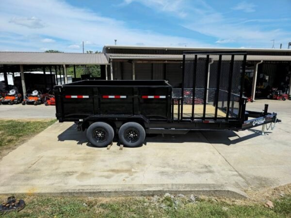 7x16 IBeam Hybrid Hydraulic Dump Trailer with 3ft Sides (2) 6K Axles - Image 9