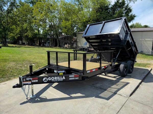 7x16 IBeam Hybrid Hydraulic Dump Trailer with 3ft Sides (2) 6K Axles - Image 16