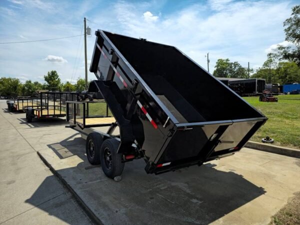 7x16 IBeam Hybrid Hydraulic Dump Trailer with 3ft Sides (2) 6K Axles - Image 19