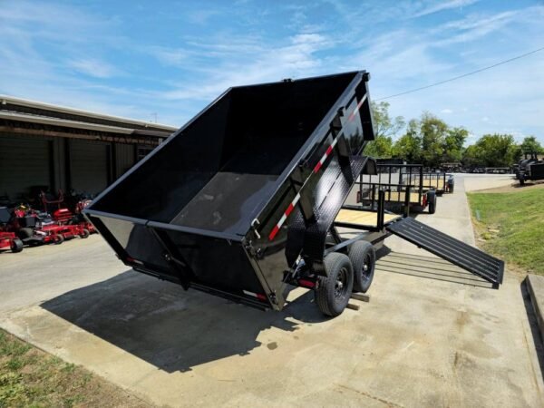 7x16 IBeam Hybrid Hydraulic Dump Trailer with 3ft Sides (2) 6K Axles - Image 21