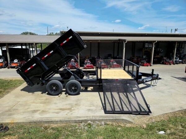 7x16 IBeam Hybrid Hydraulic Dump Trailer with 3ft Sides (2) 6K Axles - Image 22