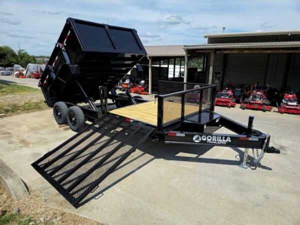7x16 IBeam Hybrid Hydraulic Dump Trailer with 3ft Sides (2) 6K Axles - Image 23